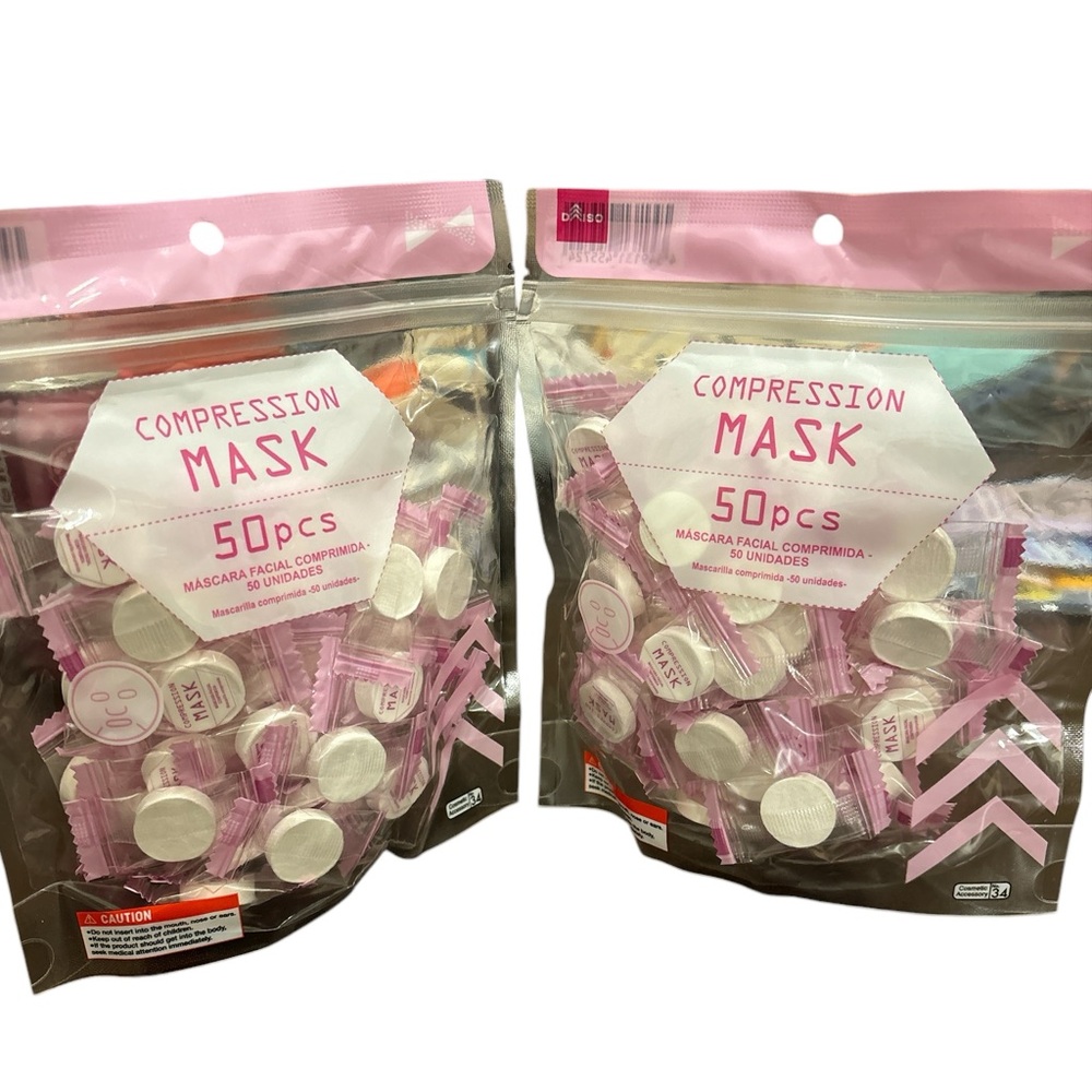 NEW INDIVIDUALITY SEALED 100 COMPRESSED FACIAL DIY SHEET MASK